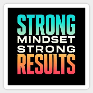 Motivational Quote Strong Mindset, Strong Results Sticker